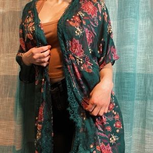 One Size~ Boho Floral Kimono